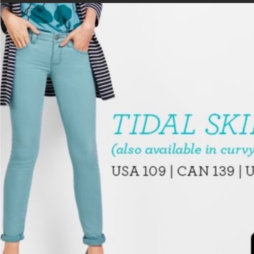 COPY - CAbi Pants Skinny Tidal Blue Style #5170 Jeans Size 4 - Picture 2 of 10